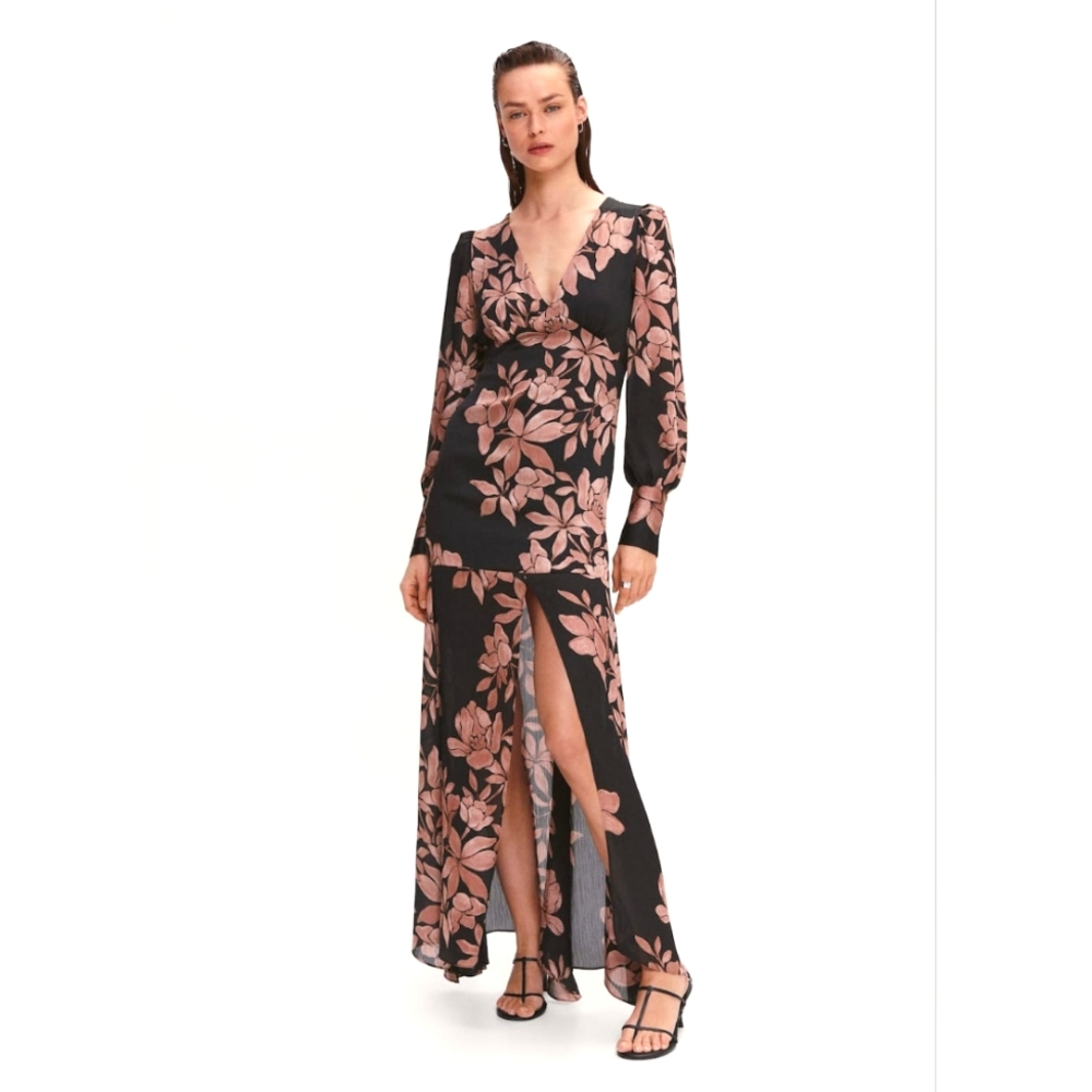 NWT Mango Floral Chiffon Dress